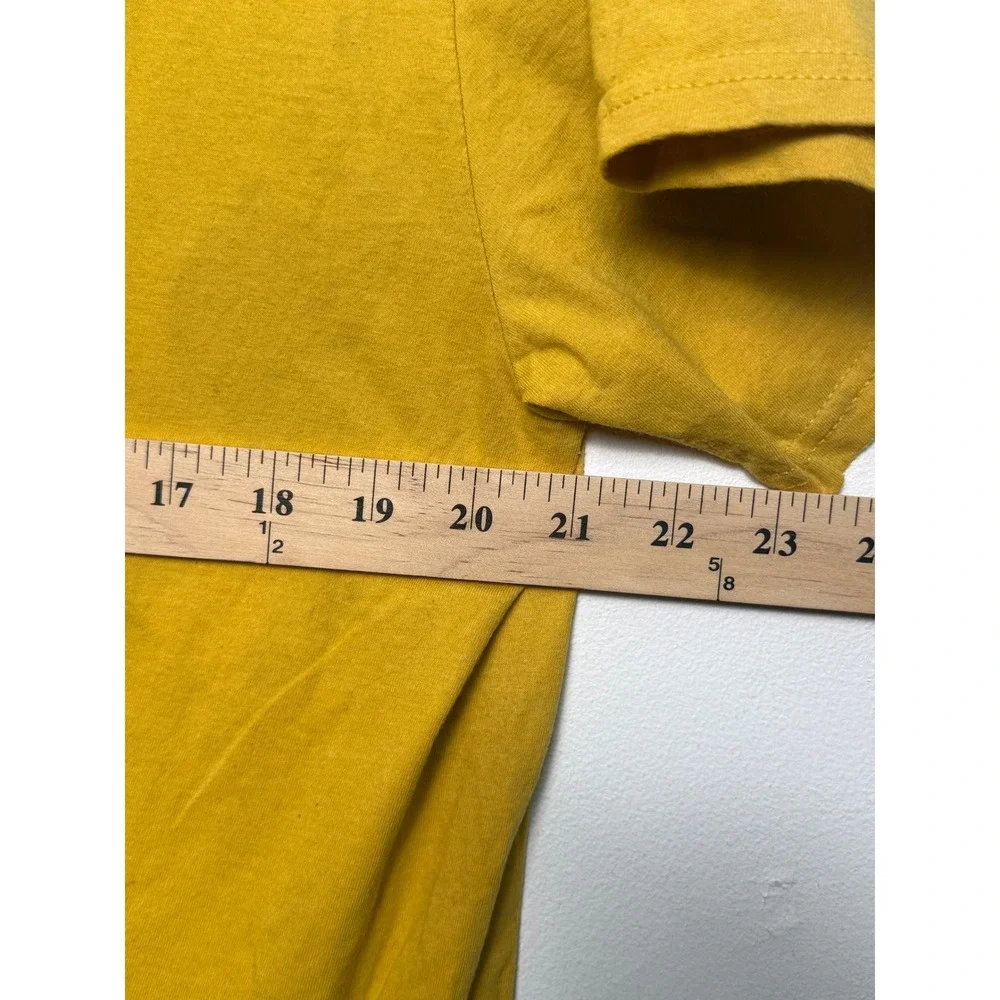 Anti Hero Skateboards Mens XL Mustard Yellow Graphic T-Shirt Crest Logo Cotton